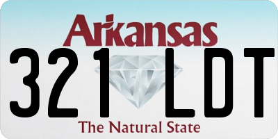AR license plate 321LDT