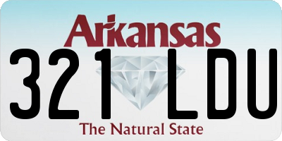 AR license plate 321LDU