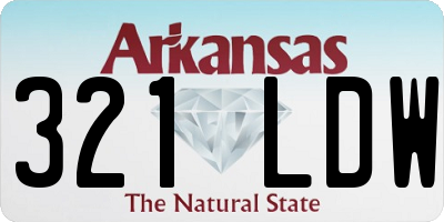 AR license plate 321LDW