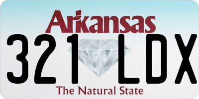 AR license plate 321LDX