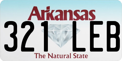 AR license plate 321LEB