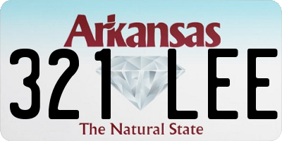 AR license plate 321LEE