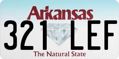AR license plate 321LEF