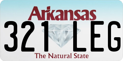 AR license plate 321LEG