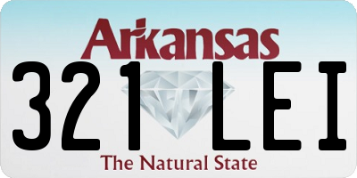 AR license plate 321LEI