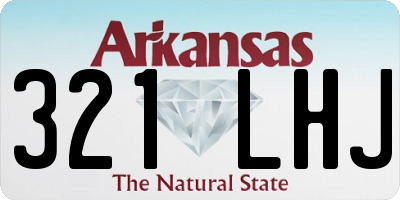 AR license plate 321LHJ