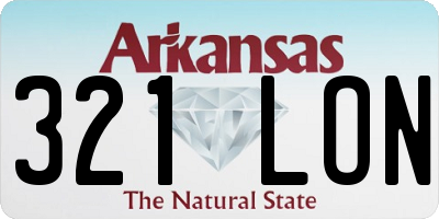 AR license plate 321LON