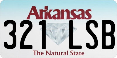 AR license plate 321LSB
