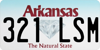 AR license plate 321LSM