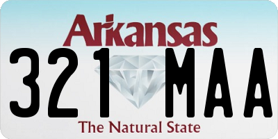 AR license plate 321MAA