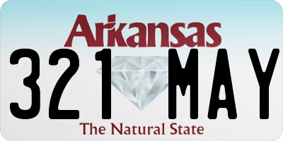 AR license plate 321MAY