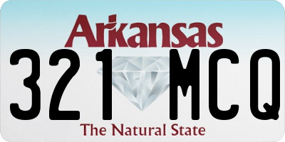 AR license plate 321MCQ