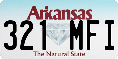 AR license plate 321MFI