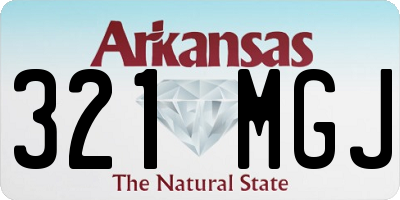 AR license plate 321MGJ