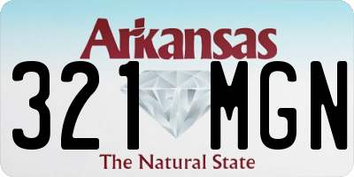 AR license plate 321MGN