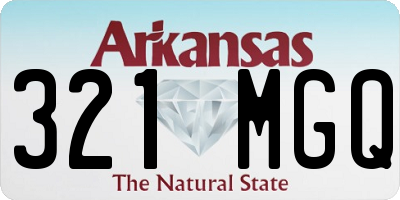 AR license plate 321MGQ