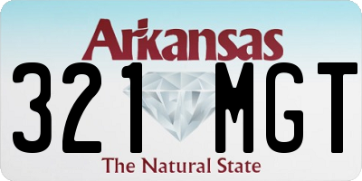 AR license plate 321MGT