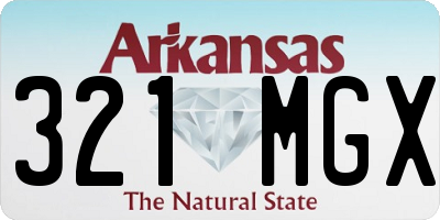 AR license plate 321MGX