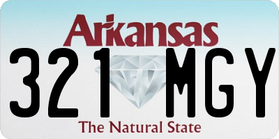 AR license plate 321MGY