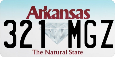 AR license plate 321MGZ