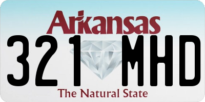 AR license plate 321MHD