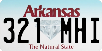 AR license plate 321MHI