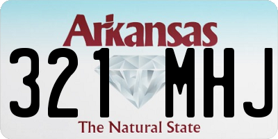 AR license plate 321MHJ