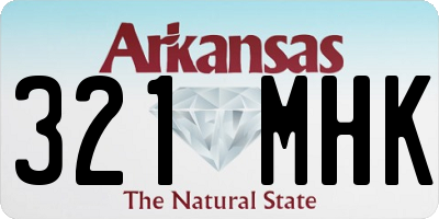 AR license plate 321MHK