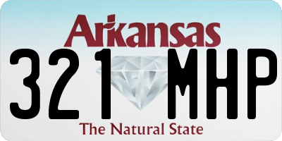 AR license plate 321MHP