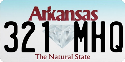 AR license plate 321MHQ