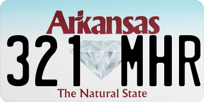 AR license plate 321MHR