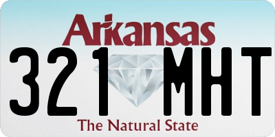 AR license plate 321MHT