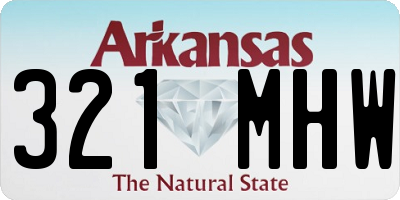 AR license plate 321MHW
