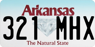 AR license plate 321MHX