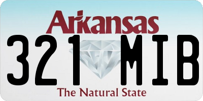 AR license plate 321MIB