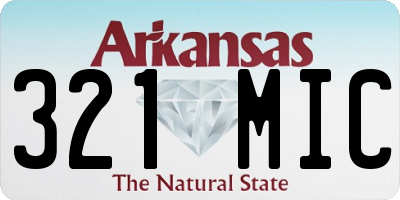 AR license plate 321MIC