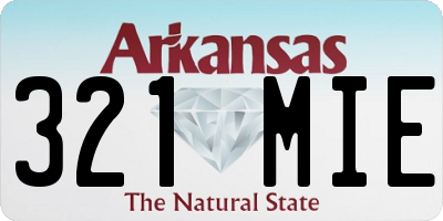 AR license plate 321MIE