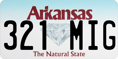 AR license plate 321MIG
