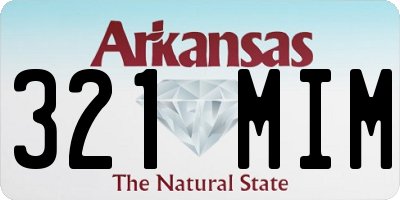 AR license plate 321MIM