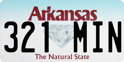 AR license plate 321MIN