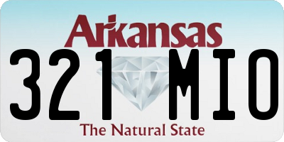 AR license plate 321MIO