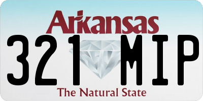 AR license plate 321MIP