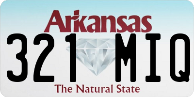 AR license plate 321MIQ