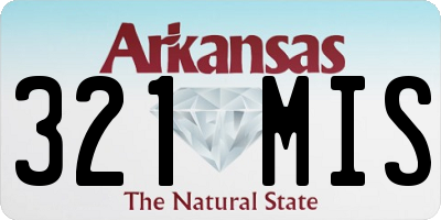 AR license plate 321MIS