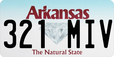 AR license plate 321MIV