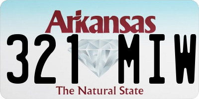AR license plate 321MIW