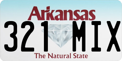 AR license plate 321MIX