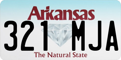 AR license plate 321MJA