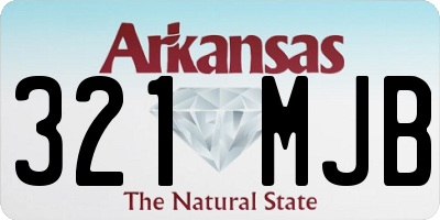AR license plate 321MJB