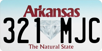 AR license plate 321MJC